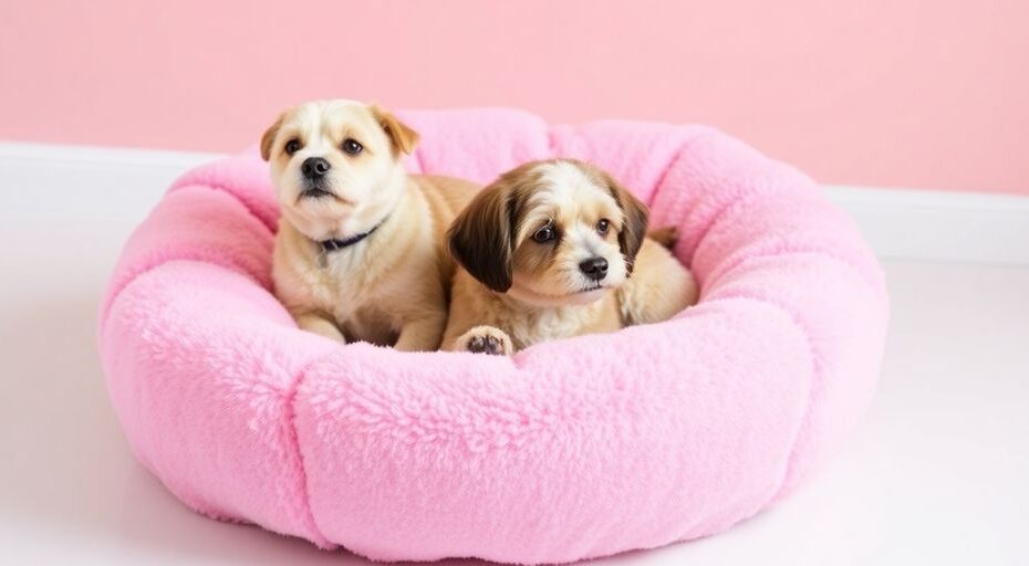 Cama para Cachorro Geração Animal Donuts Rosa