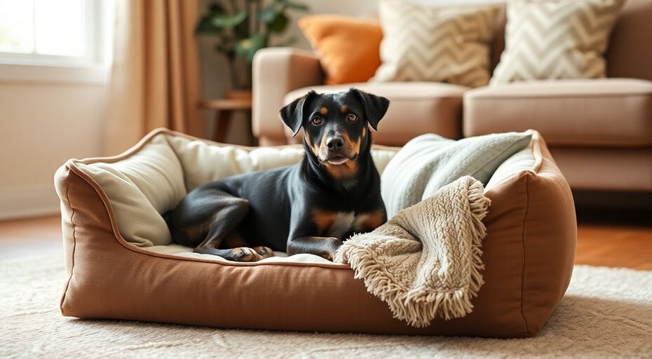 cama para cachorro medio