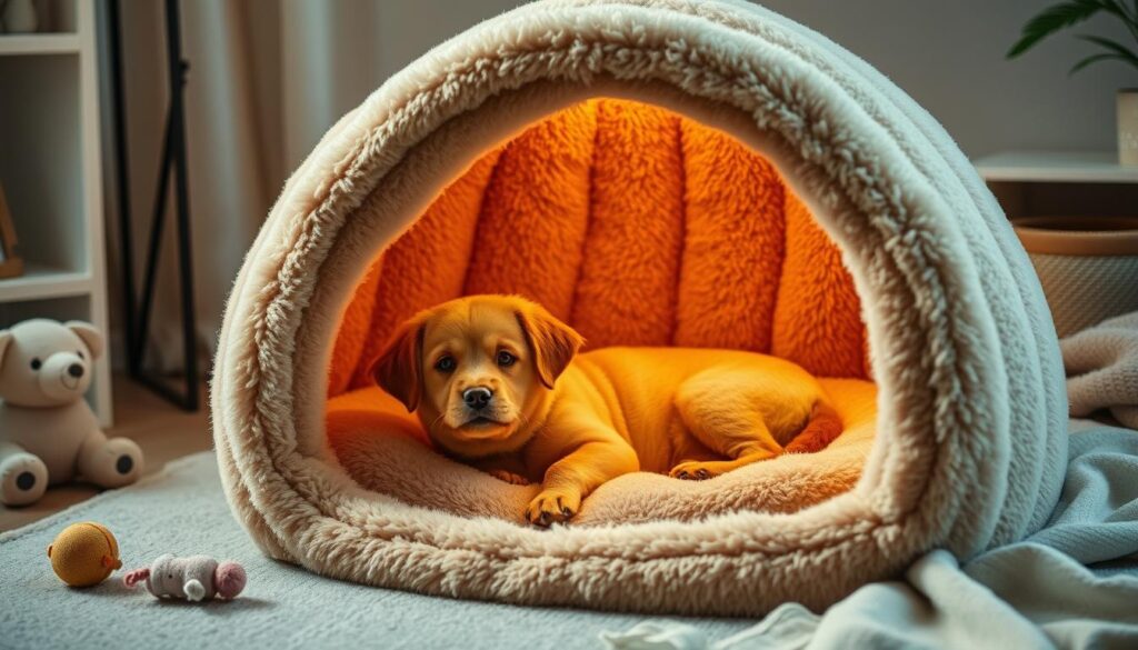 Cama para cachorro iglu: conforto pro seu pet

Você sabia que existem camas iglu projetadas para o conforto dos pets? Elas são ótimas para cachorros que querem se sentir seguros. Mas, você já pensou nas vantagens de ter uma cama iglu para o seu cão?

O que é uma cama iglu para cachorro?

As camas iglu para cachorros são leitos especiais para os pets. São feitas com materiais de alta qualidade. Isso inclui tecidos sintéticos decorativos e proteção impermeabilizante.

Elas têm uma almofada interna removível, geralmente de espuma. Isso ajuda a oferecer o máximo de conforto ao seu pet.

Conforto e aconchego para seu pet

As camas toca pet são muito confortáveis. Elas também dão calor e proteção extra para os cachorros. Isso é ótimo para eles descansarem.

Essa caminha de cachorro em formato de iglu cria um ambiente seguro. É perfeito para seu cão relaxar e dormir tranquilo.

As camas pet impermeáveis em formato de iglu são ótimas para o conforto e aconchego do seu animal. Elas são práticas, fáceis de limpar e mantêm seu pet protegido e aquecido.

https://youtube.com/watch?v=Rt4nBx5Ri_k

Marcas de referência em camas iglu

Para encontrar a cama iglu ideal para seu pet, algumas marcas se destacam. A Furacão Pet e a Ônix Enxovais são famosas por suas opções de qualidade e design. Elas oferecem produtos que atraem a atenção de muitos.

A Furacão Pet tem uma grande variedade de casinhas iglu e camas para pets. Elas vêm em diferentes tamanhos e cores. Já a Ônix Enxovais destaca-se com a Caminha Pet Iglu- Tenda- Toca. Essa cama é feita de materiais resistentes e tem um design moderno. Ela cria um espaço seguro e acolhedor para os pets.

Outras marcas importantes são a Senhor Bicho e a Agropet2irmaos. Elas oferecem várias opções para os cachorros brasileiros.

As camas iglu dessas marcas são ótimas para o preço. Elas podem ser compradas em até 3 parcelas sem juros ou à vista via Pix. Elas não têm zíper, o que facilita a limpeza. Isso ajuda a manter a higiene, evitando odores e bactérias.

Essas camas são boas para cachorros e gatos de todas as idades. Elas são perfeitas para raças pequenas, médias e grandes. Os tamanhos variam, como P (27x43x28cm), M (33x50x36cm) e G (39x58x38cm).

cama para cachorro iglu: vantagens e benefícios

Comprar uma cama iglu para cachorro traz muitos benefícios. Essas camas são seguras, acolhedoras e tranquilas. Elas oferecem proteção, calor e segurança para o seu cão.

Proteção, calor e segurança para seu amigo peludo

A cama toca pet dá ao seu cachorro um lugar especial para dormir. Isso evita que ele corra pela casa procurando um lugar para descansar. A caminha para cães é fácil de levar, ajudando a supervisionar seu pet em qualquer lugar.

Proporciona um ambiente seguro e aconchegante para o seu pet
Oferece proteção contra intempéries e temperaturas extremas
Ajuda a manter o seu cachorro aquecido e confortável
Dá a sensação de segurança e bem-estar para o seu amigo peludo

Escolher uma cama iglu de qualidade é ótimo para o bem-estar do seu pet. Além dos benefícios de cama iglu, essa opção traz vantagens de cama iglu. Ela dá ao seu cachorro um lugar perfeito para descansar.

"Uma cama iglu é a melhor escolha para proporcionar segurança e conforto ao meu cachorro."
Como escolher a cama iglu ideal

Escolher a cama iglu certa para o seu cachorro exige atenção a alguns detalhes. Primeiro, veja o tamanho da cama em relação ao seu pet. Camas iglu são ótimas para cães de pequeno porte, como Yorkshire e Shih Tzu.

Outro ponto importante é a qualidade dos materiais. Procure por cama com tecido sintético, fundo impermeável e espuma de alta densidade. Isso assegura conforto e durabilidade para o seu animal.

Além disso, pense na facilidade de limpeza e manutenção. Escolha modelos laváveis e resistentes. Isso facilita a higienização e evita odores e sujeira.

Com essas dicas, você encontrará a cama iglu perfeita. Ela vai proporcionar conforto e bem-estar ao seu cachorro.

Dicas adicionais
Camadas tipo pantufa são boas para raças pequenas em climas frios, como Lulu da Pomerânia.
Camadas tipo cesto são ideais para raças pequenas que dormem encolhidas em climas quentes, como Pug.
Camadas com bordas são melhores para raças calmas, como Pug e Shih Tzu.
Camadas suspensas são ótimas para cães de médio a grande porte que sentem calor, como Husky Siberiano.
Colchões são recomendados para cães grandes que dormem esticados, como Doberman e Golden Retriever.

Quando escolher a cama iglu ideal, pense no tamanho, na qualidade dos materiais e na facilidade de limpeza. Assim, você assegura o máximo de conforto e bem-estar para o seu pet.

Conclusão

As camas iglu para cachorros são ótimas para dar conforto e segurança aos cães. Há várias marcas, como a Furacão Pet e a Ônix Enxovais. Assim, é fácil achar a cama pet perfeita para o seu pet.

Escolher uma caminha dog traz muitos benefícios. Elas protegem, mantêm o calor e dão segurança aos cães. Assim, você garante o bem-estar e o descanso do seu amigo.

As camas iglu para cachorro da Furacão Pet e da Ônix Enxovais têm muitas opções. Elas vêm em tamanhos, cores e materiais diferentes. Isso ajuda a atender às necessidades de cada pet, dando-lhes o aconchego que precisam.

FAQ
O que é uma cama iglu para cachorro?

A cama iglu para cachorro é uma cama feita em forma de iglu. Ela é projetada para dar conforto e aconchego aos cães. Estas camas são feitas com materiais de alta qualidade, como tecido sintético decorativo com proteção impermeabilizante.

Elas também têm uma almofada interna removível, feita de espuma. Isso ajuda a oferecer o máximo de conforto ao seu pet.

Quais são as principais marcas conhecidas por oferecer camas iglu de alta qualidade?

Algumas das principais marcas conhecidas por oferecer camas iglu de alta qualidade para cachorros são a Furacão Pet e a Ônix Enxovais. A Furacão Pet é reconhecida por produzir uma variedade de casinhas iglu de plástico e camas para animais de estimação.

Elas têm opções em diferentes tamanhos e cores. Já a Ônix Enxovais se destaca pela sua Caminha Pet Iglu- Tenda- Toca, feita com materiais de alta qualidade e design moderno.

Quais são os benefícios de ter uma cama iglu para o meu cachorro?

Ter uma cama iglu para o seu cachorro traz diversos benefícios. Essas camas proporcionam um ambiente seguro, aconchegante e tranquilo para que o seu cão possa descansar.

Elas oferecem proteção, calor e segurança. Com a cama iglu, o seu pet terá um lugar confortável e específico para dormir. Isso evita que ele fique correndo pela casa à procura de um local adequado.

Qual o tamanho de cama iglu ideal para o meu cachorro?

Ao escolher a cama iglu ideal para o seu cachorro, é importante considerar o tamanho da cama. Levante em conta o porte e a raça do seu pet.

Camas iglu são indicadas para cães de pequeno porte, como chihuahua, bulldog francês, Pug, Shih Tzu, entre outros.

Quais outras características importantes devo considerar na escolha da cama iglu?

Além do tamanho, é importante observar a qualidade dos materiais utilizados na fabricação da cama. Veja se o tecido sintético decorativo, o fundo impermeável e a espuma de alta densidade são usados.

Outro ponto a se considerar é a facilidade de limpeza e manutenção da cama. Opte por modelos que sejam laváveis e duráveis.